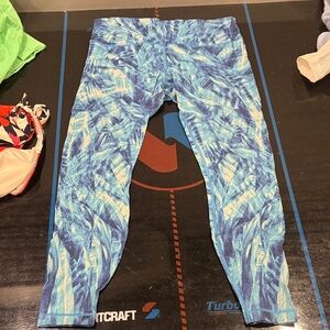 Lululemon Athletica Blue Patterned Leggings